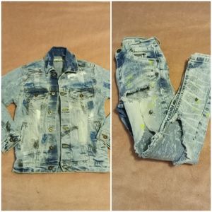 Evolution Stone Wash Jacket & Pants Set